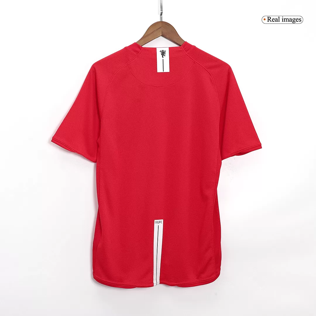 Retro 2007/08 Manchester United Home Soccer Jersey - UCL Edition