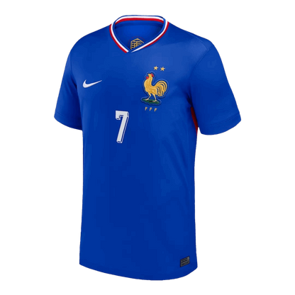 GRIEZMANN #7 France Home Soccer Jersey Euro 2024