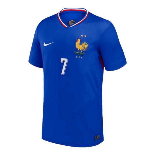 GRIEZMANN #7 France Home Soccer Jersey Euro 2024