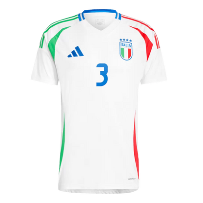 DIMARCO #3 Italy Away Soccer Jersey Euro 2024