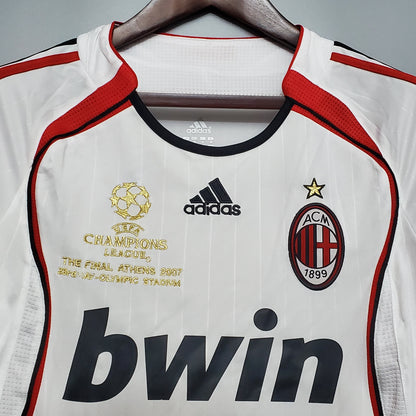 Retro 2006/07 AC Milan Away Long Sleeve Soccer Jersey