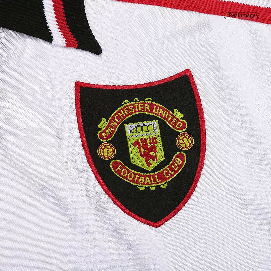 Retro 1998/99 Manchester United Away Long Sleeve Soccer Jersey