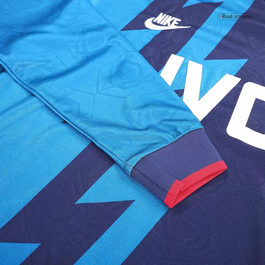 Retro 1995/96 Arsenal Away Long Sleeve Soccer Jersey