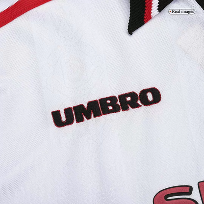 Retro 1998/99 Manchester United Away Long Sleeve Soccer Jersey