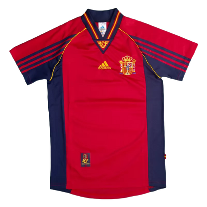 Retro 1998 Spain Home Soccer Jersey