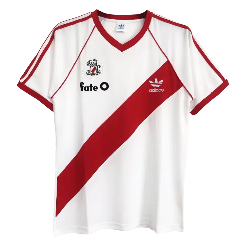 Retro 1986 River Plate Home Soccer Jersey