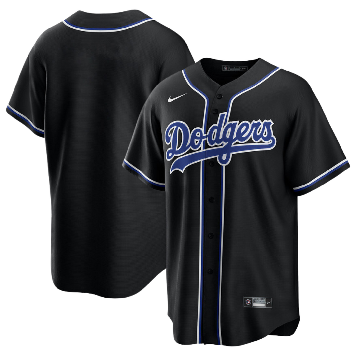 Los Angeles Dodgers Black Lights Out Jersey