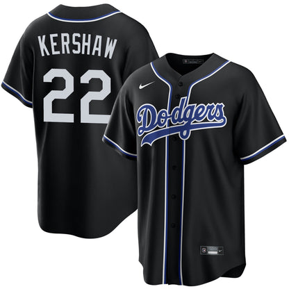 Los Angeles Dodgers Black Lights Out Jersey