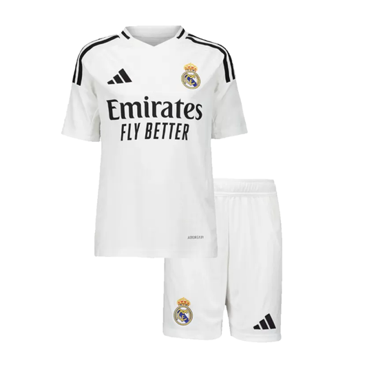 Kids Real Madrid Home Soccer Jersey 2024/25