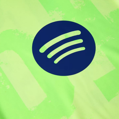 Barcelona Third Away Soccer Jersey 2024/25 - Spotify Logo Without Text
