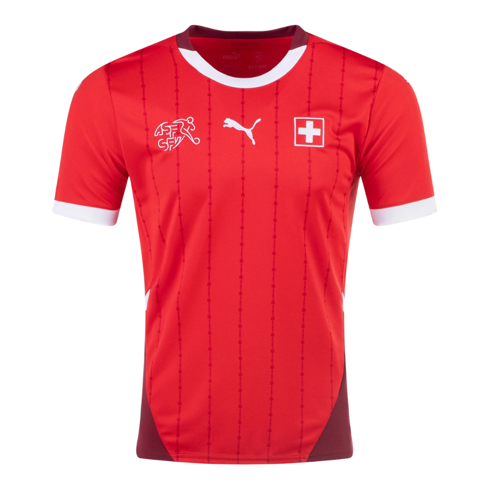 Switzerland Home Soccer Jersey Euro 2024