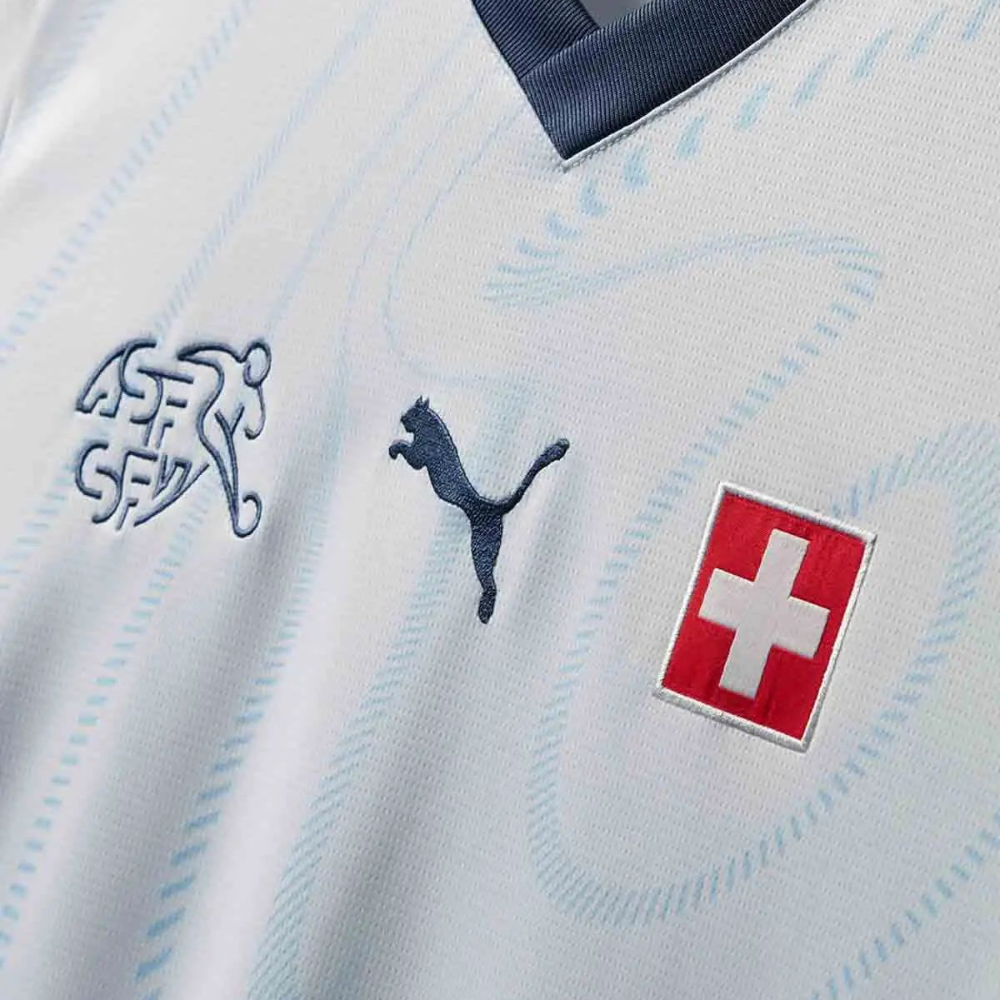 Switzerland Away Soccer Jersey Euro 2024