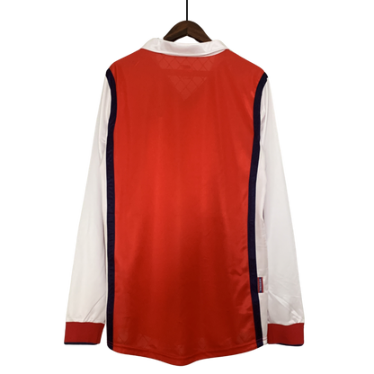 Retro 1998/99 Arsenal Home Long Sleeve Soccer Jersey