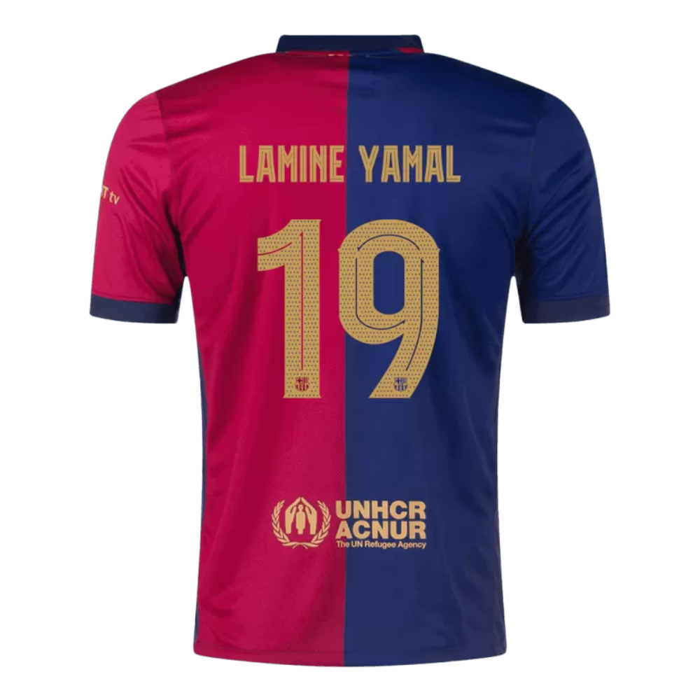 LAMINE YAMAL #19 Barcelona Home Soccer Jersey 2024/25