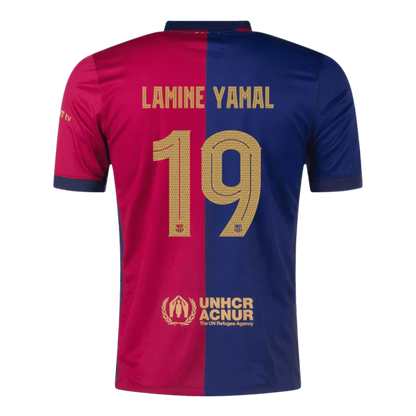 LAMINE YAMAL #19 Barcelona Home Soccer Jersey 2024/25