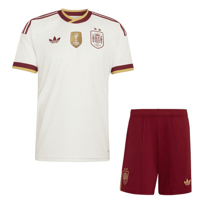 Kids Spain World Cup CHAMPIONS Away Jersey Kit 2026