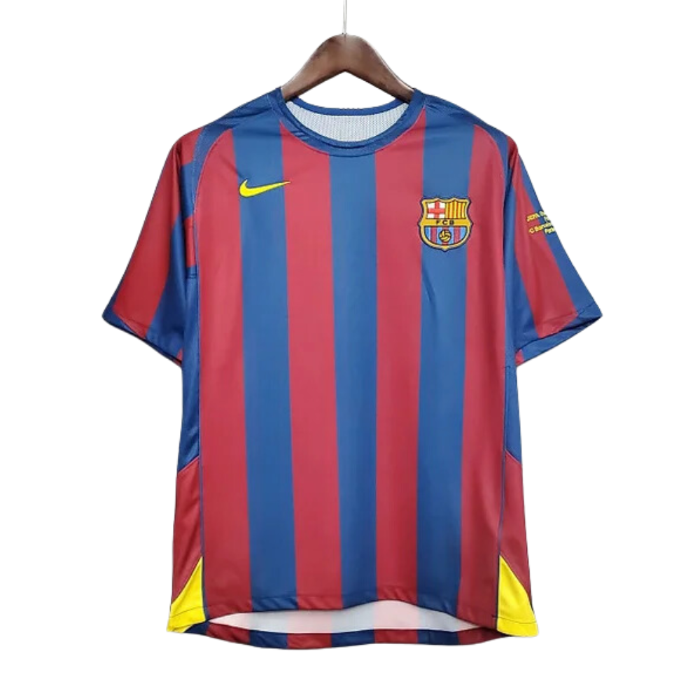Retro 2005/06 Barcelona Home Soccer Jersey - UCL
