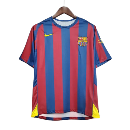 Retro 2005/06 Barcelona Home Soccer Jersey - UCL