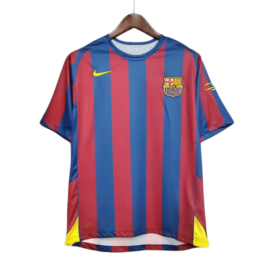 Retro 2005/06 Barcelona Home Soccer Jersey - UCL