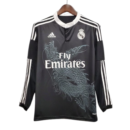 Retro 2014/15 Real Madrid Away Long Sleeve Soccer Jersey