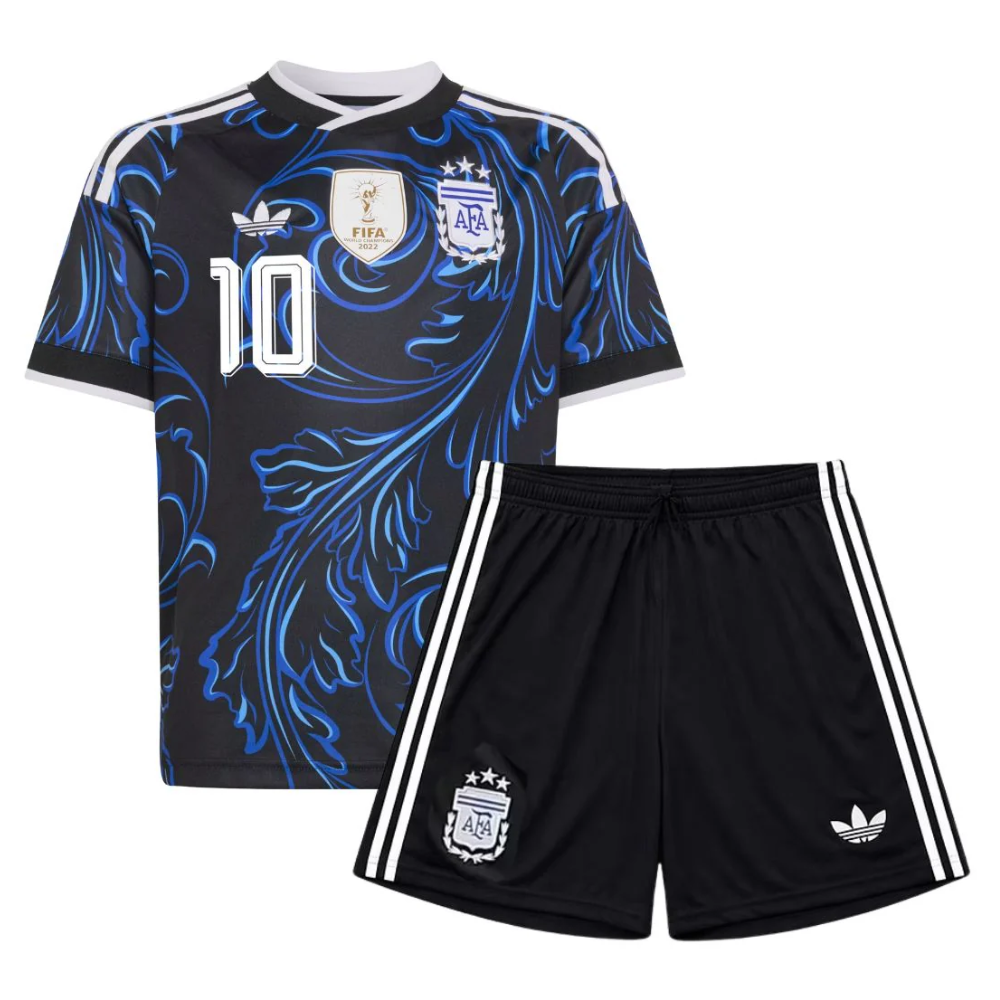 (Ready To Ship) Kids Argentina FIFA World Cup Messi 10 Away Jersey 2026