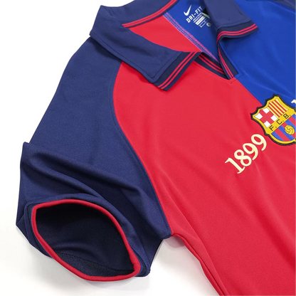 Retro 1999/00 Barcelona Home Soccer Jersey