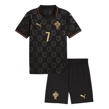 (Ready To Ship) Kids Portugal Special Edition Eusébio Jersey Kit 2026 RONALDO 7