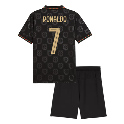 (Ready To Ship) Kids Portugal Special Edition Eusébio Jersey Kit 2026 RONALDO 7