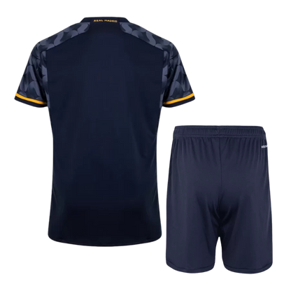 Kids Real Madrid Away Soccer Jersey Kit 2023/24