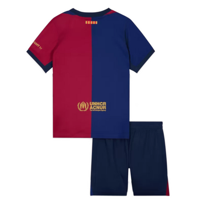 Kids Barcelona Home Soccer Jersey 2024/25