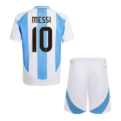 Kids MESSI #10 Argentina Home Soccer Jersey Kit 2024