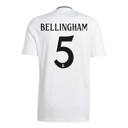 BELLINGHAM #5 Real Madrid Home Soccer Jersey 2024/25
