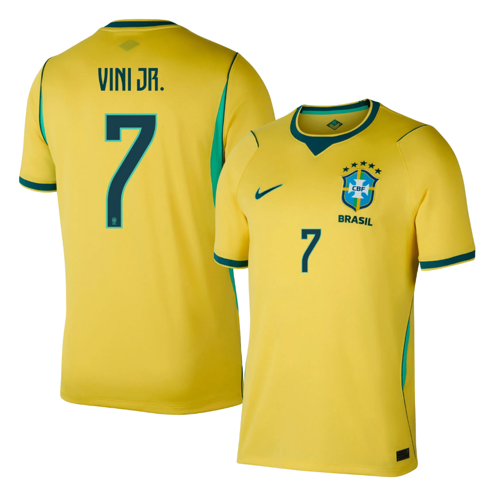 (Ready To Ship) Brazil FIFA World Cup Home VINI JR 7 2026 Jersey