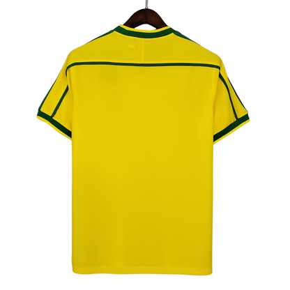 Retro 1998 Brazil Home Soccer Jersey