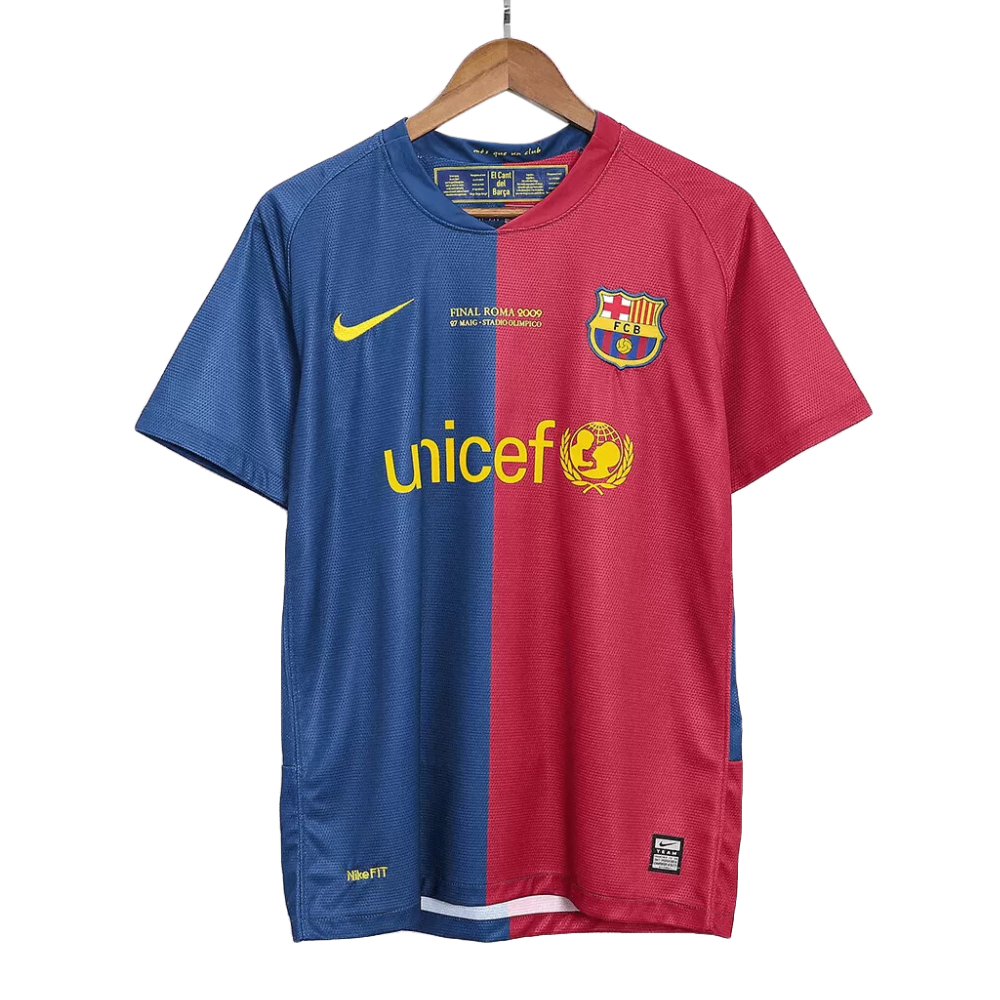 Retro MESSI #10 2008/09 Barcelona Home Soccer Jersey - UCL Final
