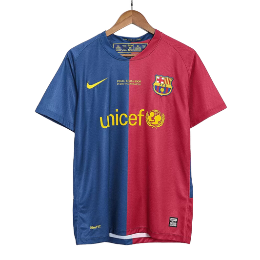 Retro MESSI #10 2008/09 Barcelona Home Soccer Jersey - UCL Final