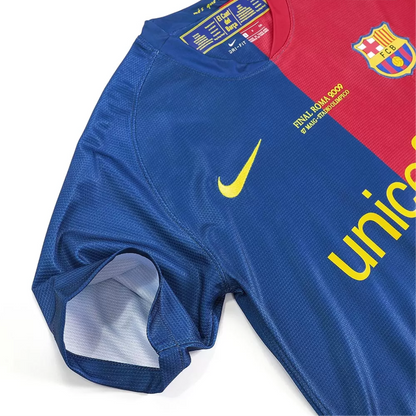 Retro MESSI #10 2008/09 Barcelona Home Soccer Jersey - UCL Final