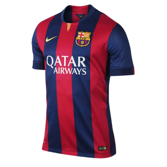 Retro MESSI #10 2014/15 Barcelona Home Soccer Jersey