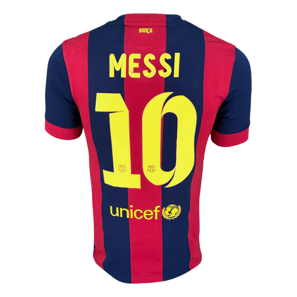 Retro MESSI #10 2014/15 Barcelona Home Soccer Jersey