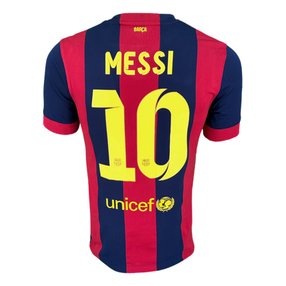 Retro MESSI #10 2014/15 Barcelona Home Soccer Jersey
