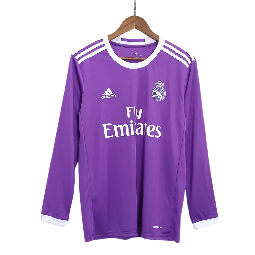 Retro 2016/17 Real Madrid Away Long Sleeve Soccer Jersey