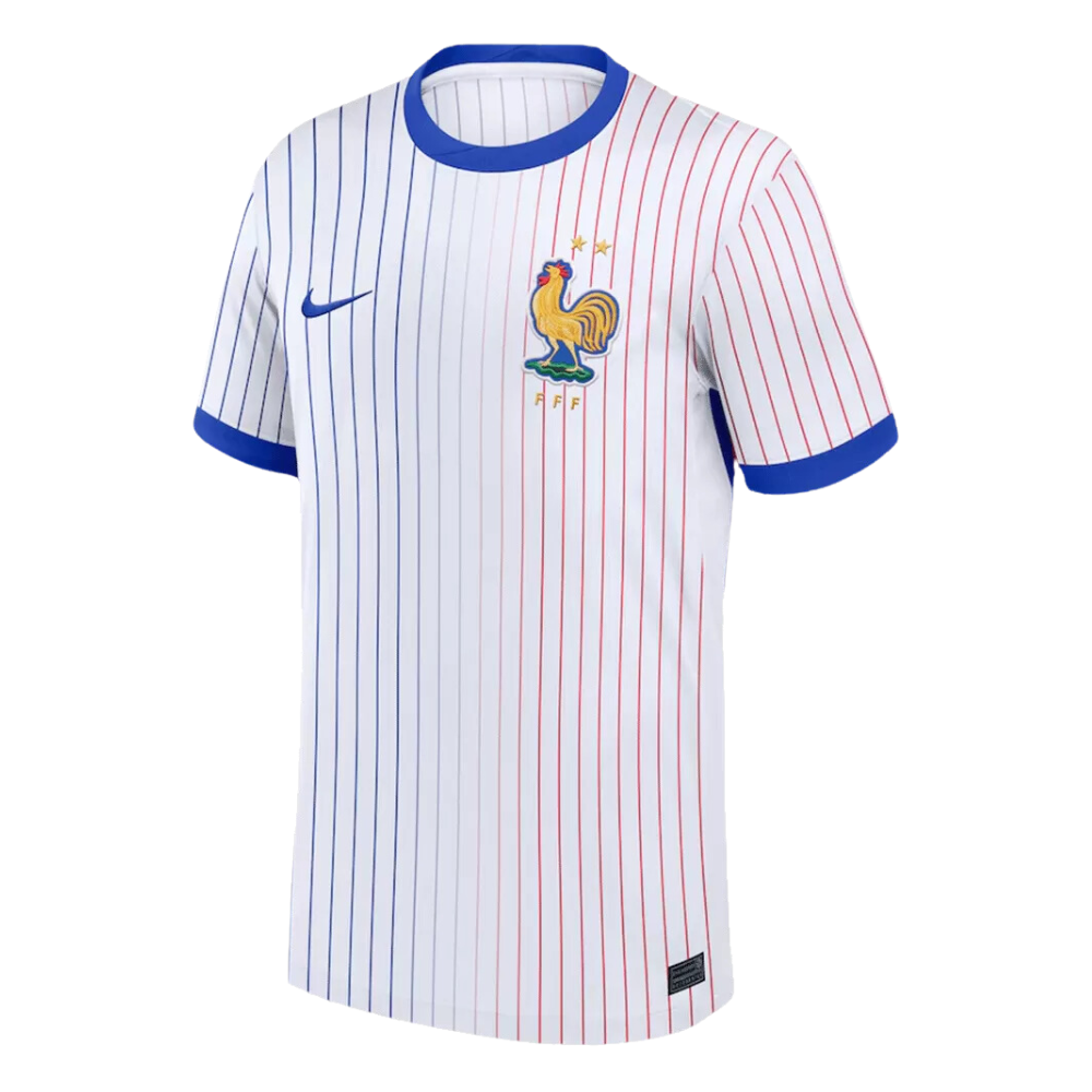 France Away Soccer Jersey Euro 2024
