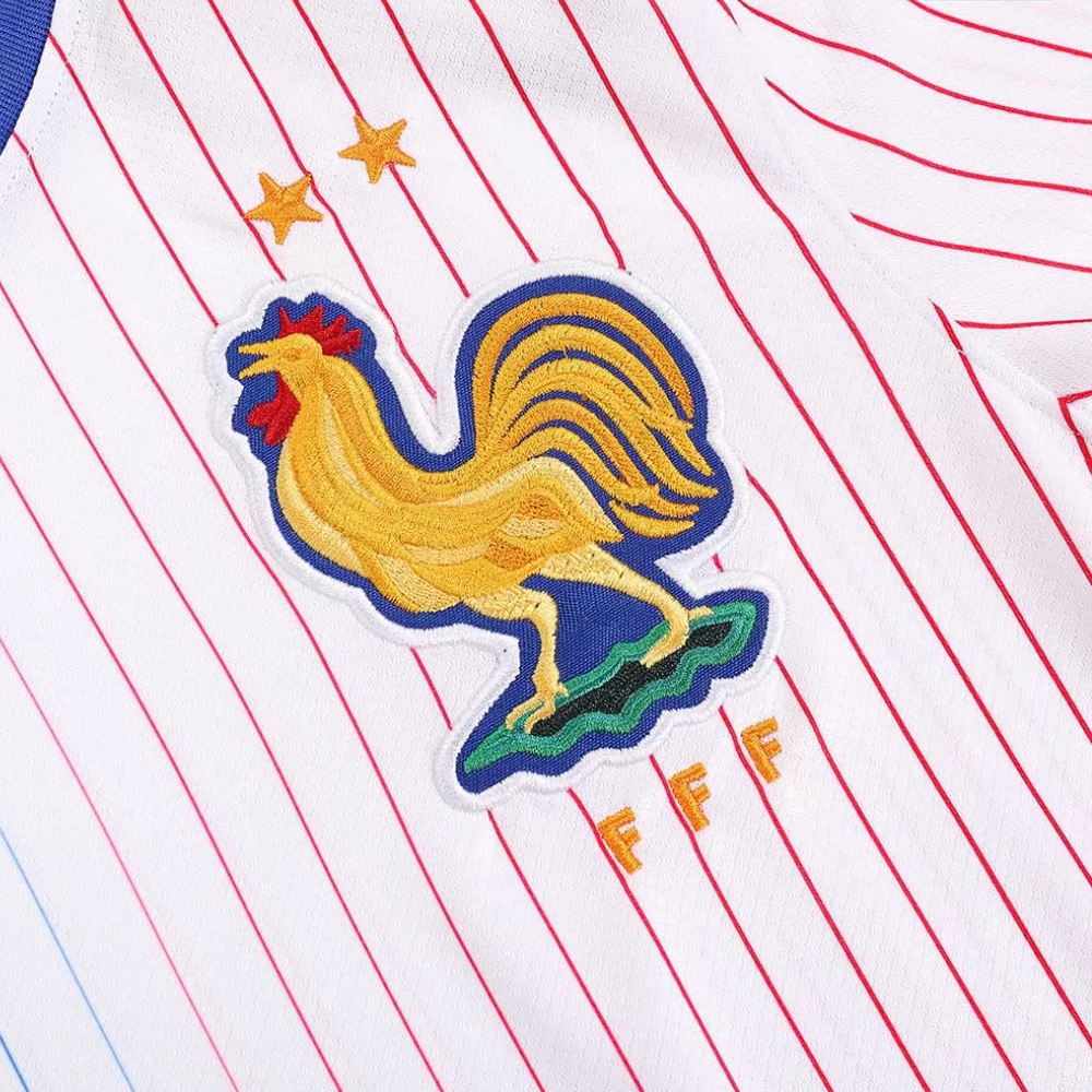 France Away Soccer Jersey Euro 2024