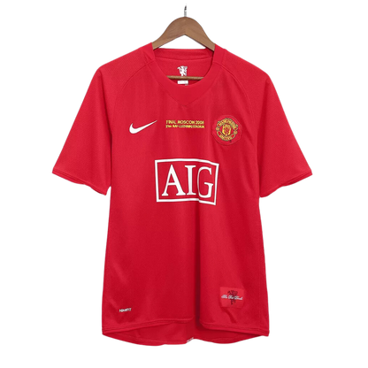 Retro 2007/08 Manchester United Home Soccer Jersey - UCL Edition