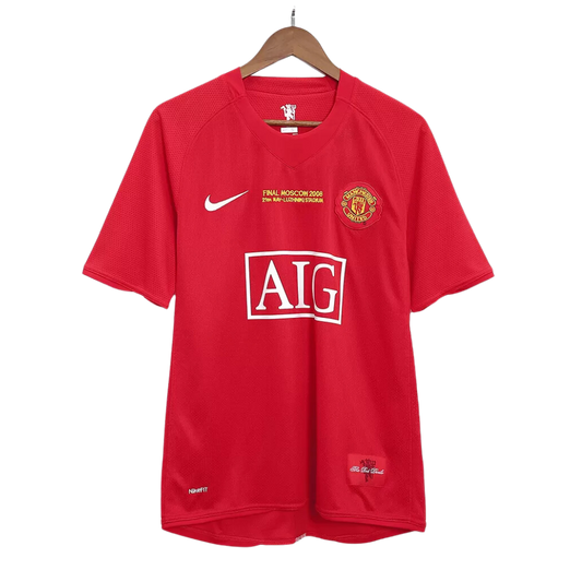 Retro 2007/08 Manchester United Home Soccer Jersey - UCL Edition