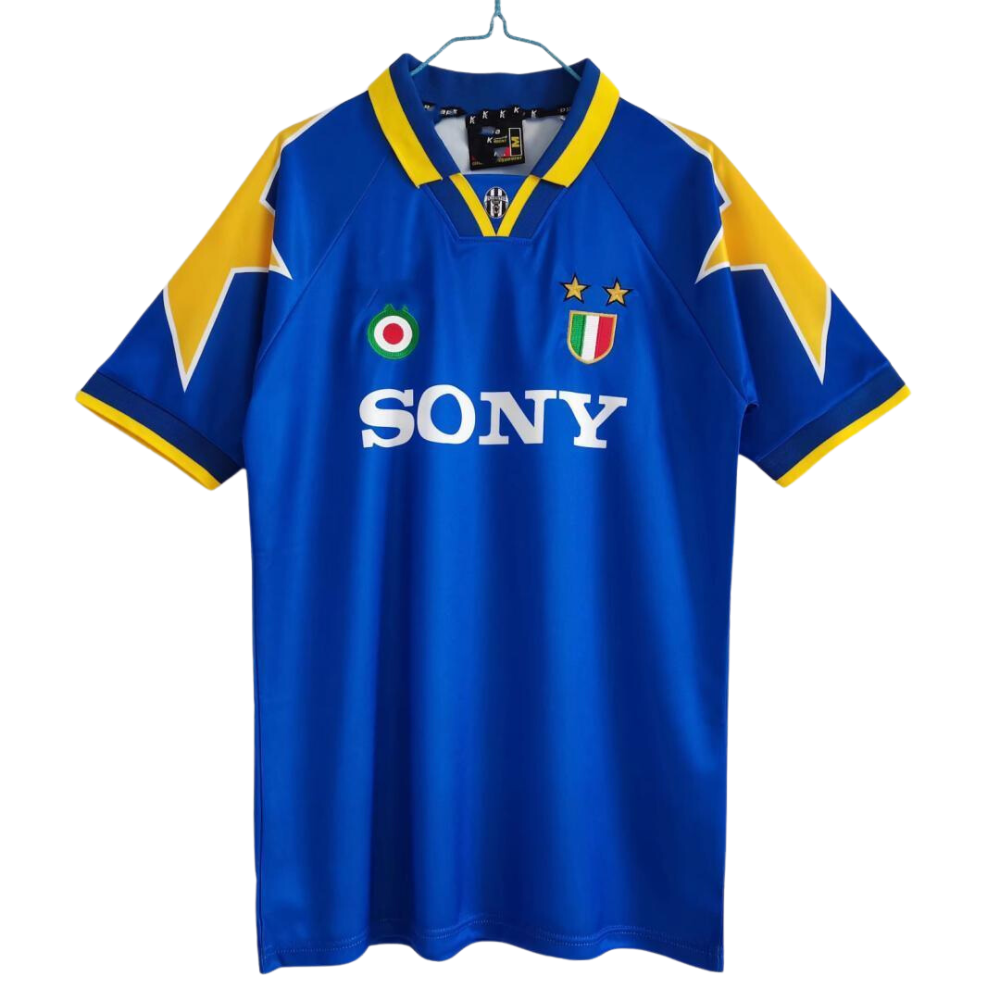 Retro 1995/96 Juventus Away Short Sleeve Soccer Jersey