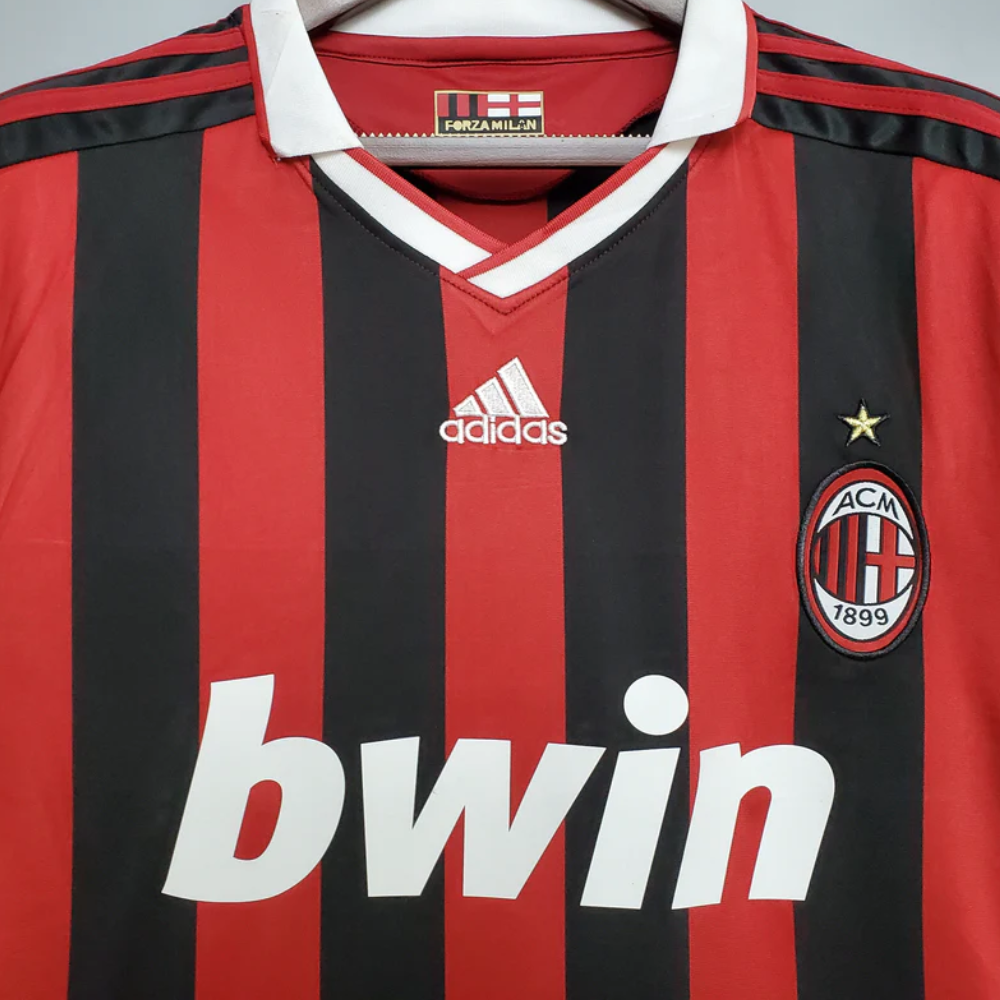 Retro  2009/10 AC Milan Home Soccer Jersey
