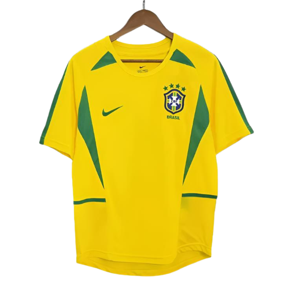 Retro 2002/03 Brazil Home Soccer Jersey