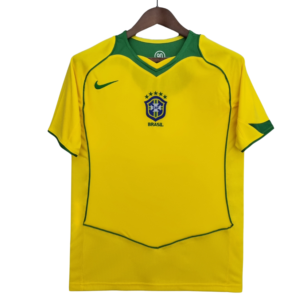 Retro 2004/06 Brazil Home Soccer Jersey