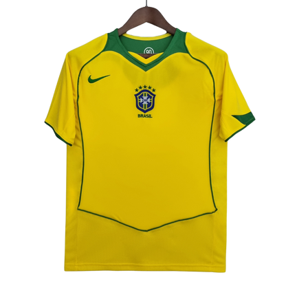 Retro 2004/06 Brazil Home Soccer Jersey
